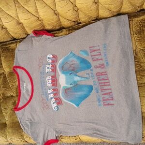 Disney/ Hot Topic Dumbo Gray and Red Classic T-Shirt